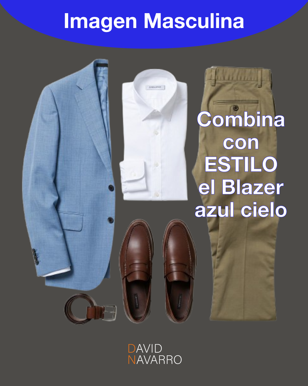 Como combinar BLAZER AZUL CIELO